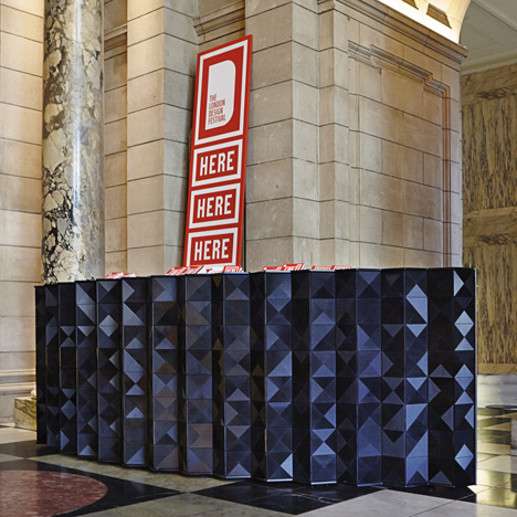 Louvres' Desk by Giles Miller Studio, made using DuPont Corian