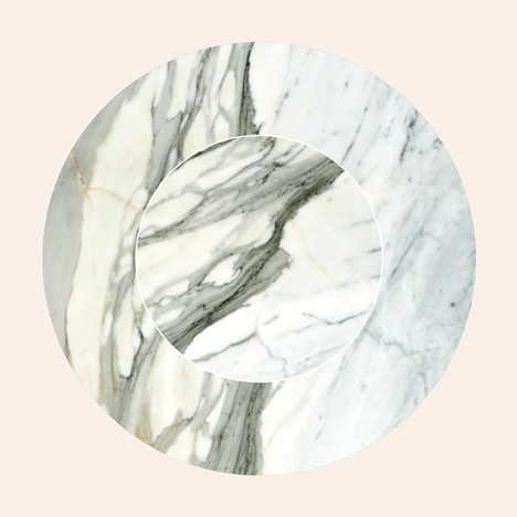 Formafantasma marble clock for Established & Sons