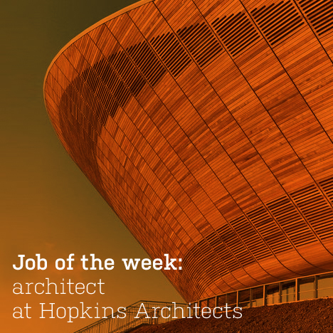 Job of the week: architect at Hopkins Architects