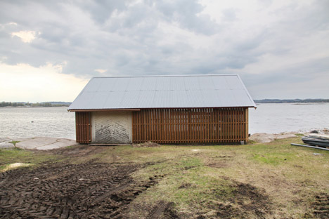 Hudøy boat house by Snohetta