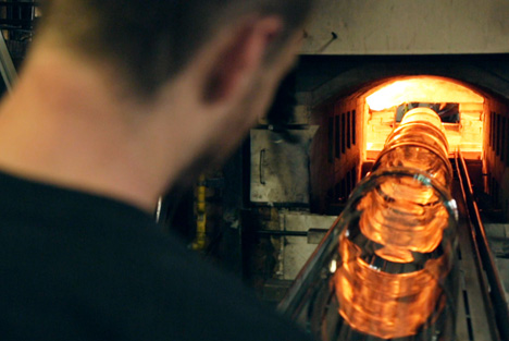 Glass blowing at LambertsGlas factory