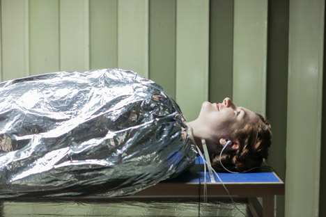 Lucy McRae installation for Dezeen and MINI Frontiers at designjunction