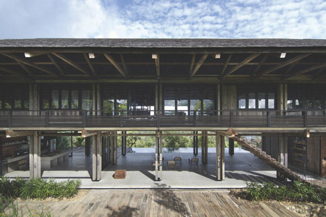 Reclaimed Telegraph Poles House by WHBC Architects