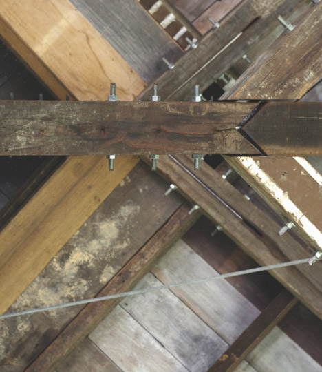 Reclaimed Telegraph Poles House by WHBC Architects