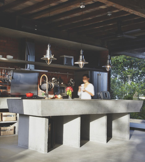 Reclaimed Telegraph Poles House by WHBC Architects