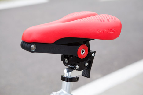 Seatylock saddle and lock