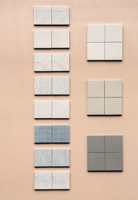 Tratti tiles by Inga Sempe for Mutina