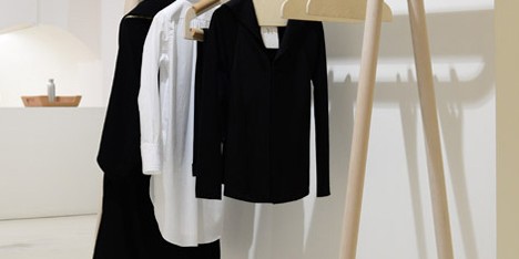 Torsten Neeland creates wooden framework for new Yohji Yamamoto collection