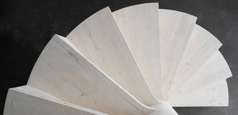 Wooden Spiral staircase by Risa Meyer