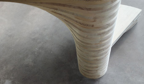Wooden Spiral staircase by Risa Meyer