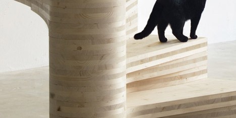 Wooden Spiral staircase by Risa Meyer