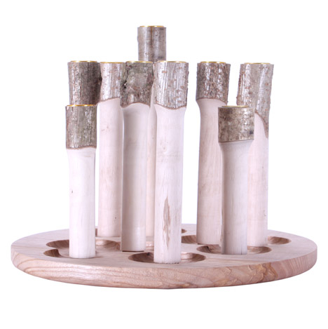 Crown candelabra by Sebastian Cox
