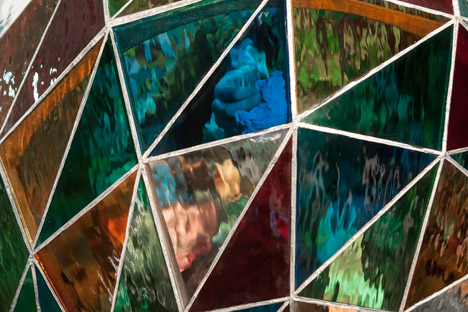 Stained-glass driverless car by Dominic Wilcox