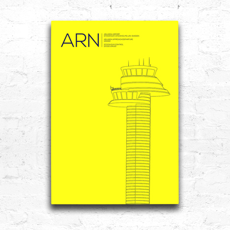 Arlanda Airport control tower, Stockholm, Sweden
