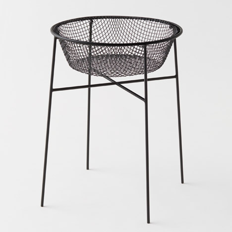Basket container by Nendo with Kanaami Tsuji