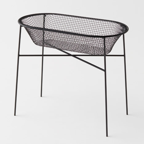 Basket container by Nendo with Kanaami Tsuji