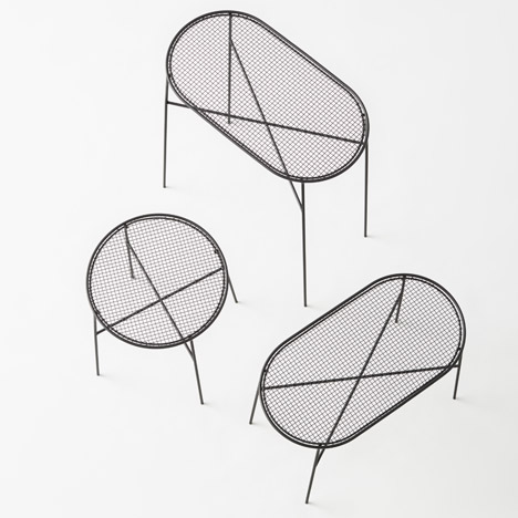 Basket container by Nendo with Kanaami Tsuji