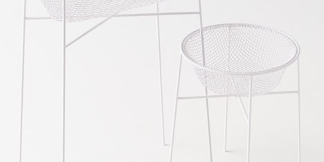 Basket container by Nendo with Kanaami Tsuji