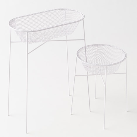 Basket container by Nendo with Kanaami Tsuji