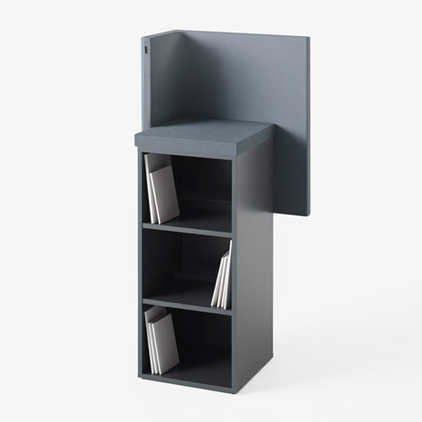 Brackets-lite office furniture by Nendo for Kokuyo