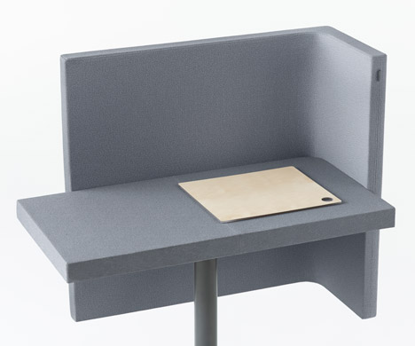 Brackets-lite office furniture by Nendo for Kokuyo