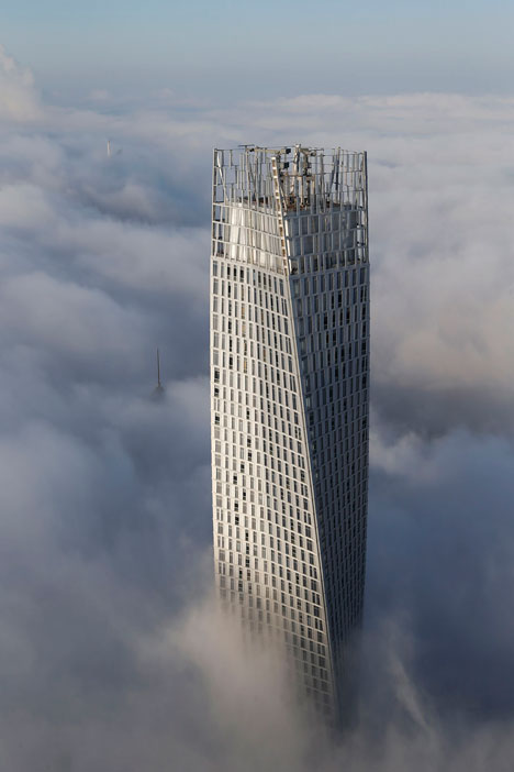 Runner-up: Cayan Tower by SOM - photographed by Victor Romeo