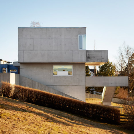 Concrete House in Stange by Carl-Viggo Hølmebakk