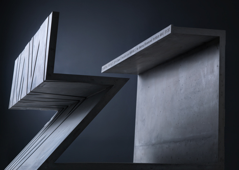 Daniel Libeskind table for Marina Abramovic for Moroso