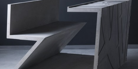 Daniel Libeskind table for Marina Abramovic for Moroso