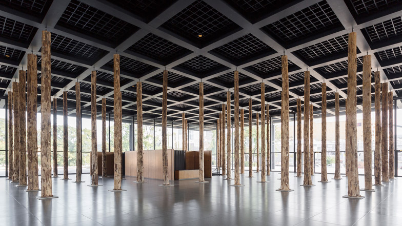 Sticks and Stones installation by David Chipperfield