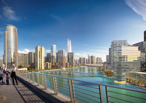 Dubai Creek Harbour twin towers by Emaar Properties and Dubai Holdings