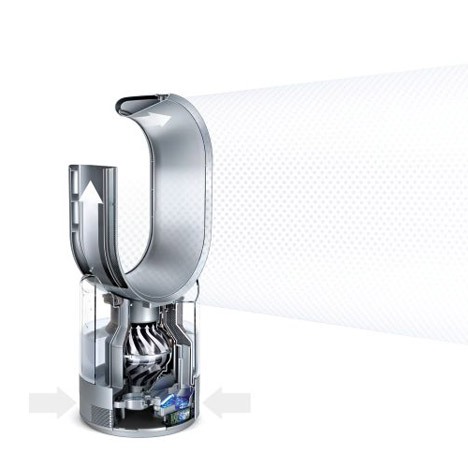 Dyson's humidifier pretreats water with ultraviolet light to kill waterborne bacteria