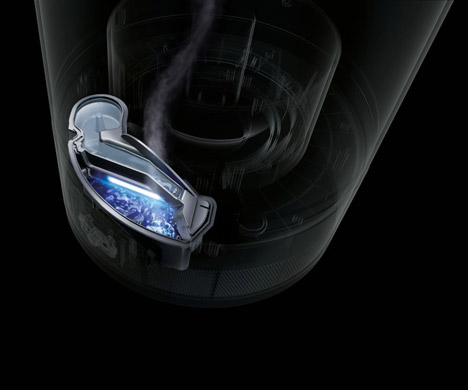 Dyson's humidifier pretreats water with ultraviolet light to kill waterborne bacteria
