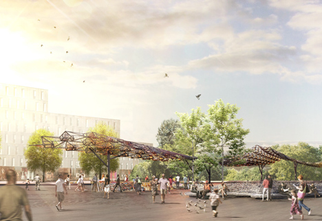 Clichy-Montfermeil metro station by EMBT