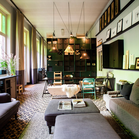 Dift utilises doomed Belgian school to create Eyes/Nights Only hotel