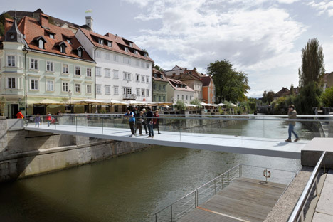 Footbridge Ribja Brv in Ljubljana by Arhitektura d.o.o.
