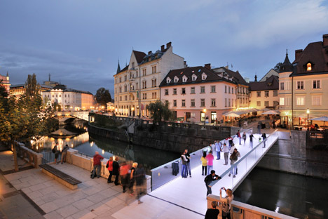 Footbridge Ribja Brv in Ljubljana by Arhitektura d.o.o.
