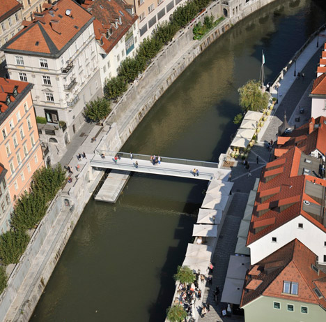Footbridge Ribja Brv in Ljubljana by Arhitektura d.o.o.