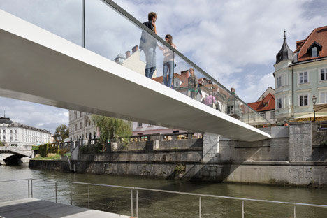 Footbridge Ribja Brv in Ljubljana by Arhitektura d.o.o.