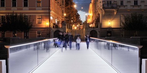 Footbridge Ribja Brv in Ljubljana by Arhitektura d.o.o.