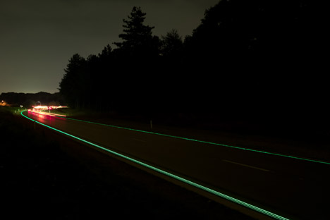 Glowing Lines Smart Highway by Daan Roosegaarde