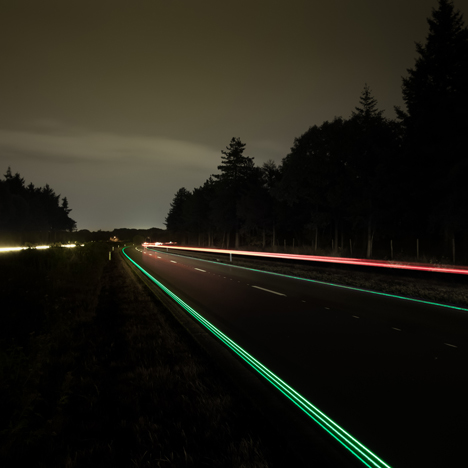Glowing Lines Smart Highway by Daan Roosegaarde