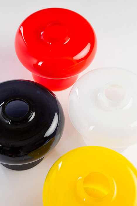 Graphic Vases by Kristine Five Melvaer for Magnor Glassverk