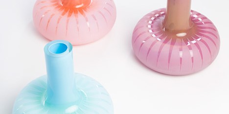 Graphic Vases by Kristine Five Melvaer for Magnor Glassverk