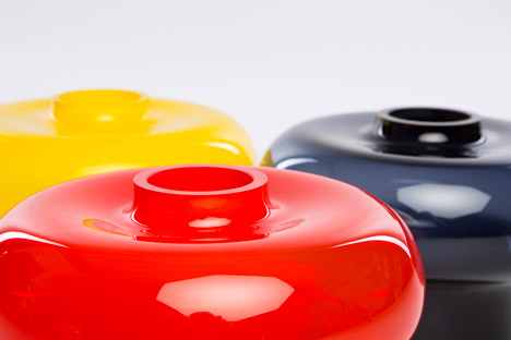Graphic Vases by Kristine Five Melvaer for Magnor Glassverk