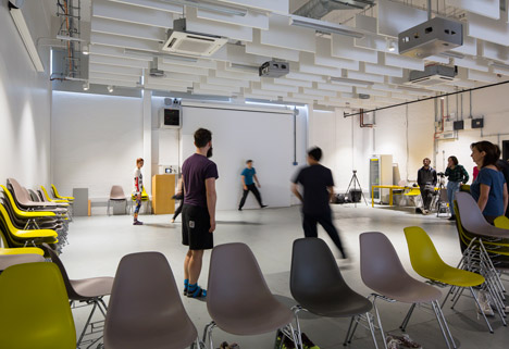 Hawkins Brown's temporary home for the Bartlett at 140 Hampstead Road