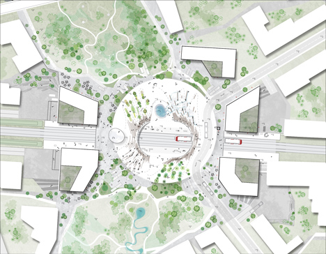 Vinge train station by Henning Larsen Architects