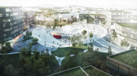 Vinge train station by Henning Larsen Architects