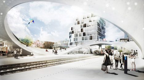 Vinge train station by Henning Larsen Architects