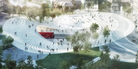 Vinge train station by Henning Larsen Architects